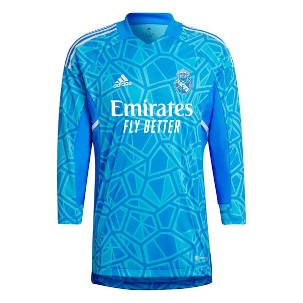 Thailande Maillot Real Madrid Gardien ML 2022-23 Bleu